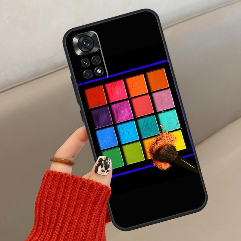 Makeup Eyeshadow Palette Case For Xiaomi Redmi Note 14 13 12 10 11 15 Pro Plus Cover For Redmi 15 15C 13C 10C 12C 14C