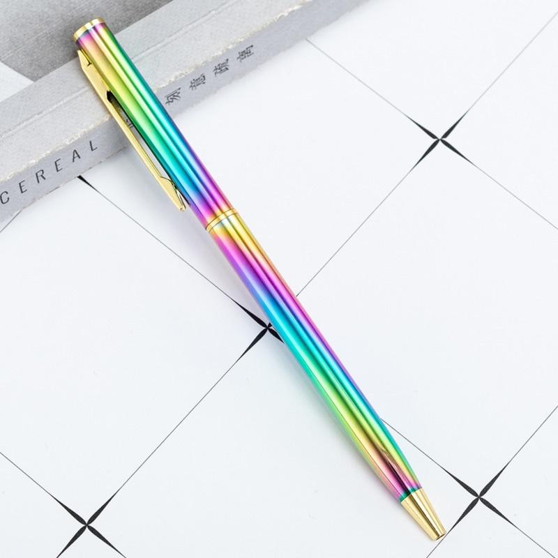 

5 Pieces Creative Multicolor Metal Ballpoint Business Office School Stationery Supplies 1pc
