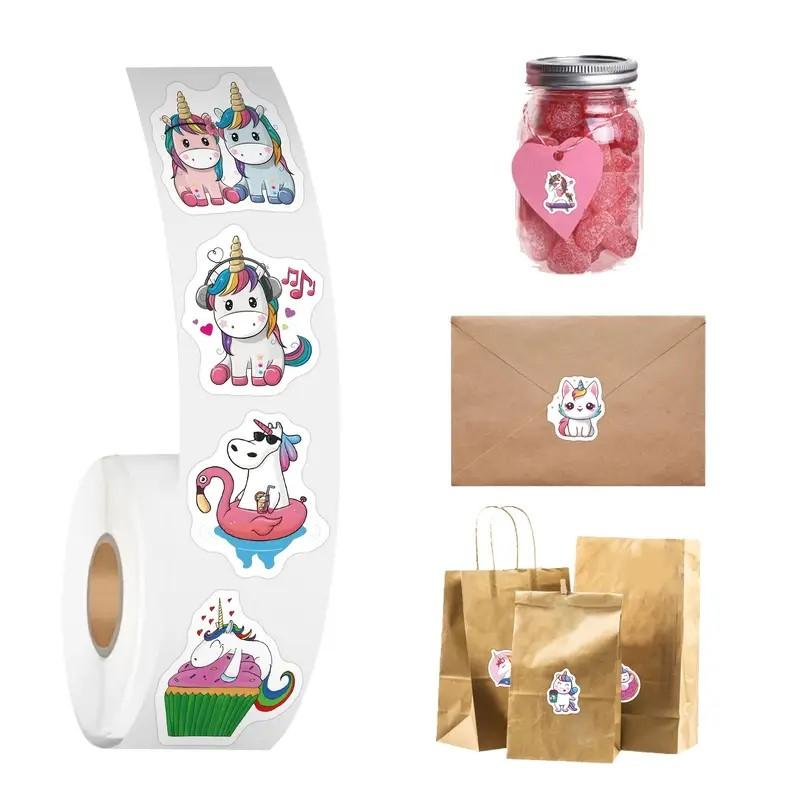 100-500pcs Cute Animal Stickers Party Christmas Gift Wrapping Label Scrapbook Cartoon Rewards Stationery Stickers