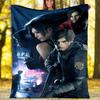 Resident Evil Thema Bedruckte Decke - Perfekt für Sofa, Bett, Reisen & Outdoor-Nutzung | Maschinenwaschbar, Gemütlich & Langlebig.