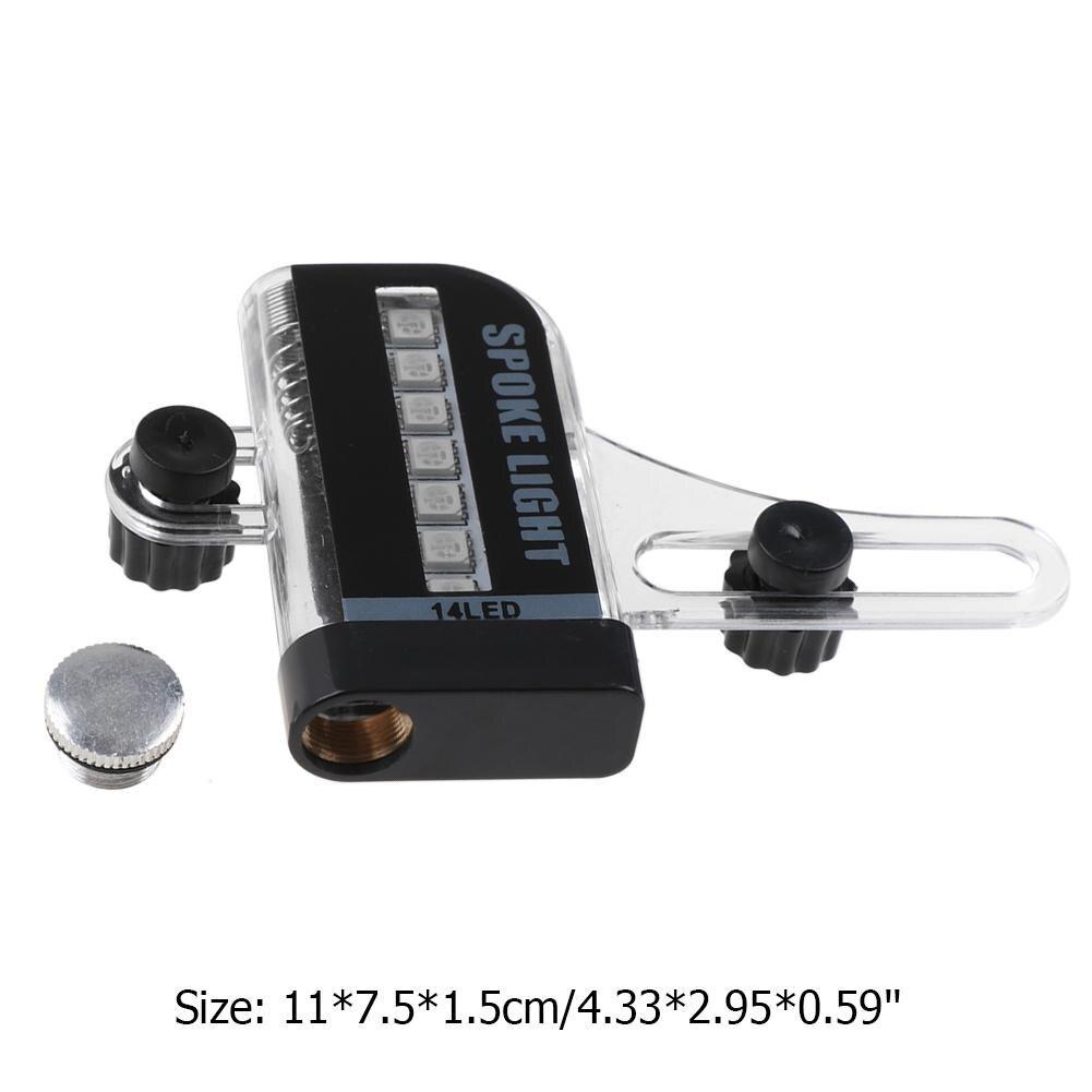 Fahrrad Radfahren Bike Reifen Tire Rad Ventil 14 LED 32 Vollfarbige Muster Blitz Speiche Warnlicht Lampe Fahrrad Speichen Dekorationen