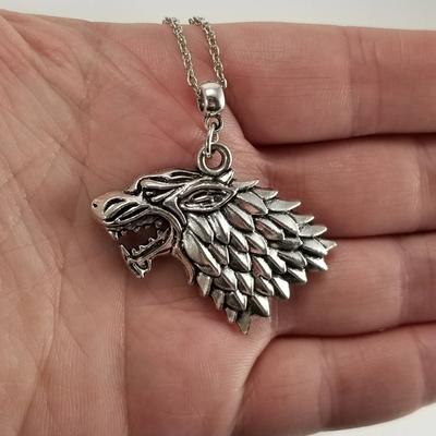 Men's Wolf Head Pendant Necklace - European American Personalized Animal Alloy Jewelry - Fierce Design