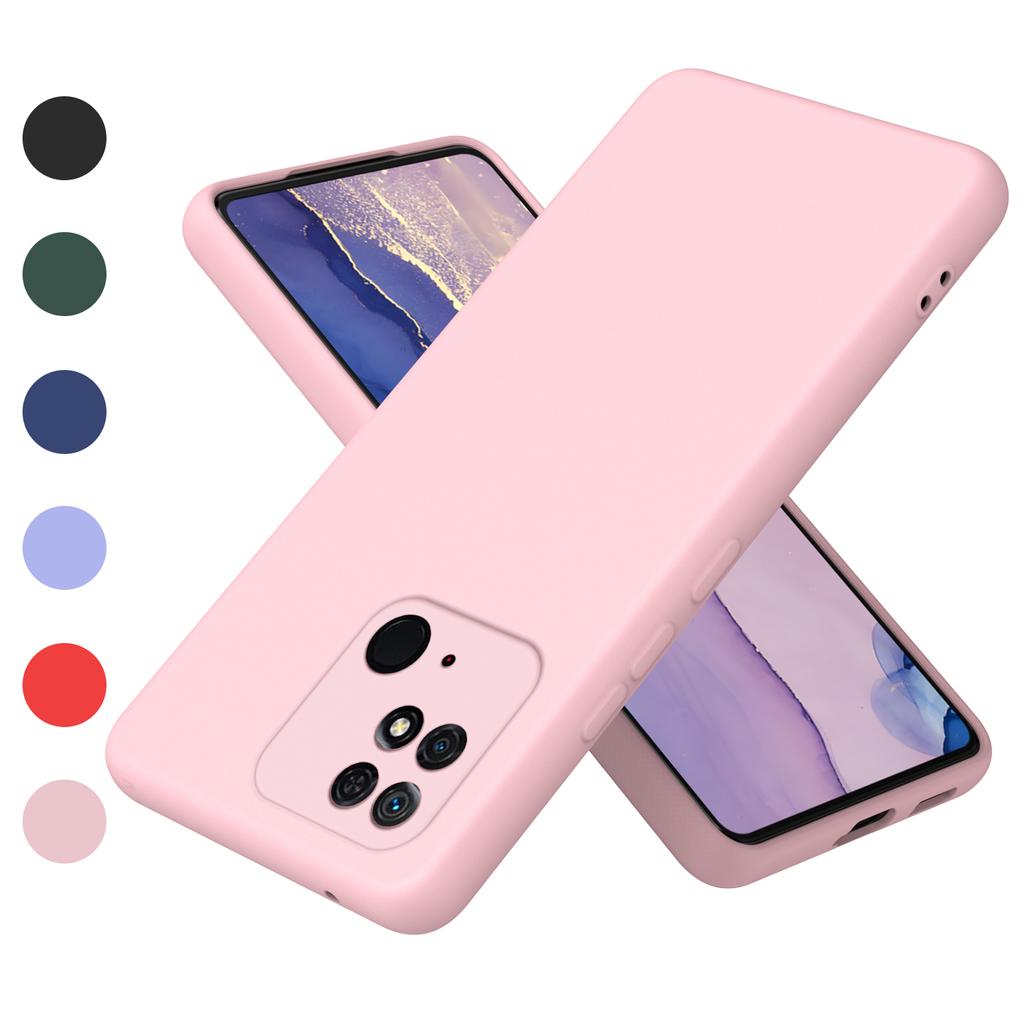 Liquid Silicone Case For Xiaomi Redmi 10C Fundas Luxury Soft Shockproof Phone Cover Redmi 10C Case