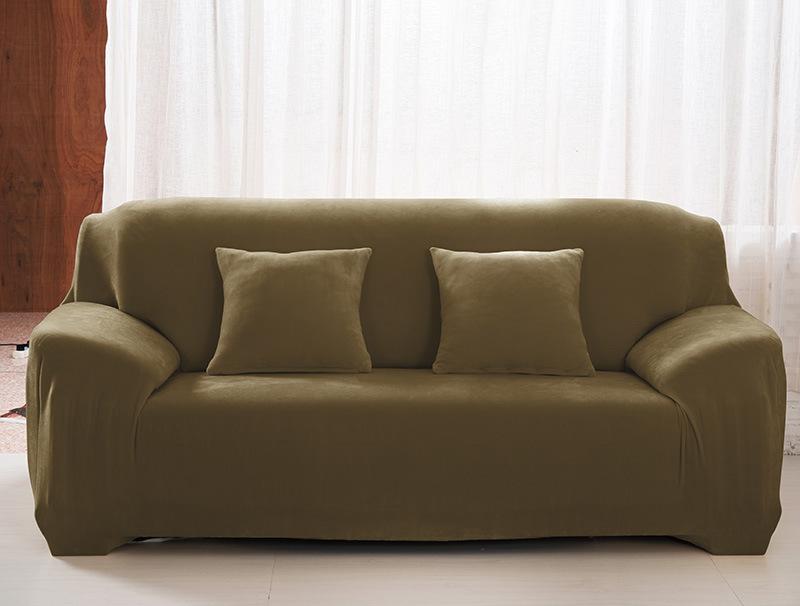 Verdickter Plüsch-Sofabezug All-inclusive Kombinationssofa Stoffsofa Kissen Einfacher moderner Sofabezug Europäischer Sofabezug