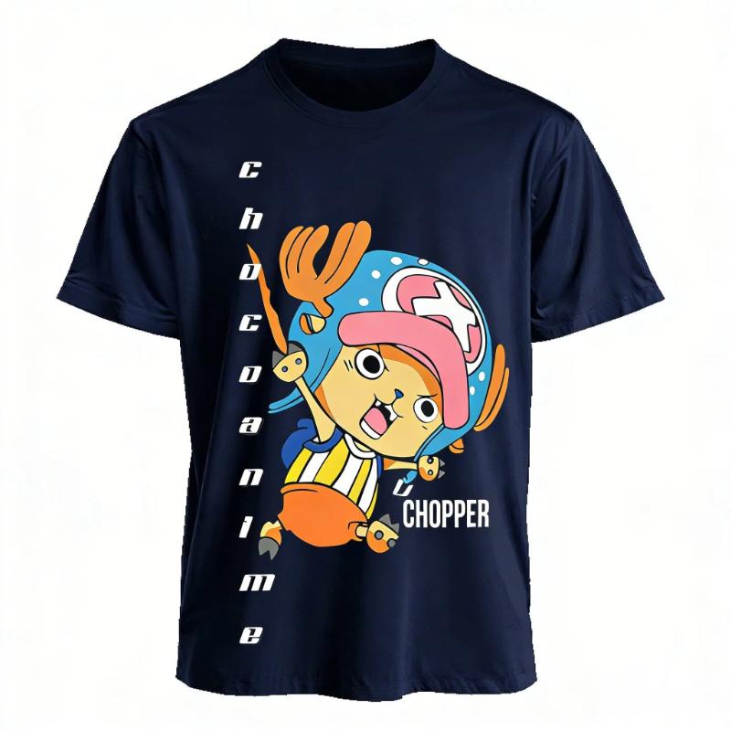 One Piece Chopper Anime T Shirt Men Women 2026 Summer New Cotton Short Sleeve Tee Tops Streetwear Casual Graphic Tee Y2k Clothes