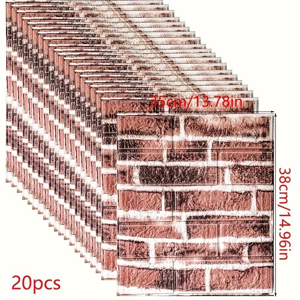 

15/20 шт. 3D пенопластовый кирпич мягкие обои настенные наклейки настенные панели самоклеящиеся виниловые водонепроницаемые устойчивые к плесени комнаты дома гостиной ванной комнаты кухни 20pcs