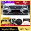 C200 E200 New 2025 For Mercedes Benz Silver And Black Emblem Light Car Front Grille Illuminated Logo Star Badge Fit For Mercedes
