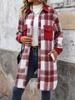 European & American Autumn/Winter Retro Plaid Shirt Jacket