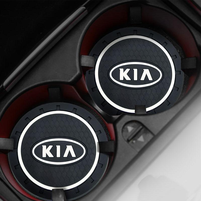 1/2pcs Non-slip Car Water Cup Mat Anti-slip Bottle Holder Coasters For KIA sportage ceed sorento cerato optima picanto rio soul k3 k5 Car Accessories