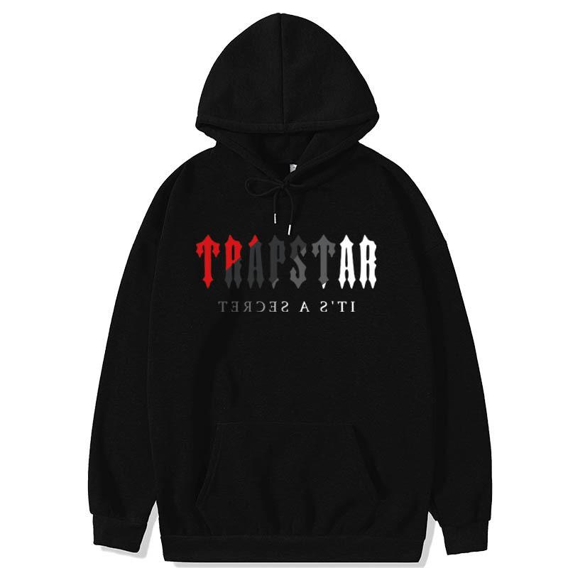 Completo Felpa con Cappuccio e Pantaloni Trapstar Stampati - Oversize Streetwear Cotone Pile Tuta Sportiva Gioventù