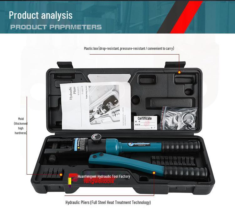 Yuhuan Manual Hydraulic Crimping Tool for Copper/Aluminum Lugs - YQK Series (70-400)