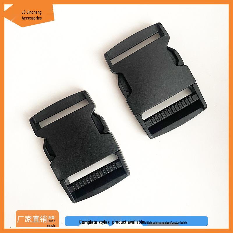 

Черная плоская вставка, безопасная пряжка, регулируемая 20мм-50мм, пластиковая пряжка для сумки из ПОМ Inner Diameter 1.5cm чёрный