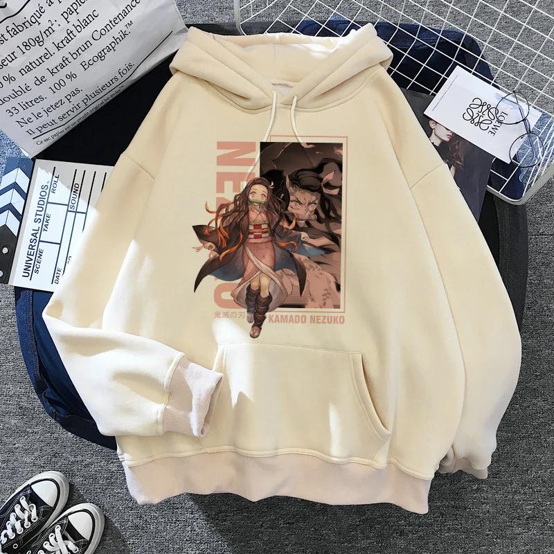 New Kimetsu No Yaiba Sweatshirt Manga Demon Slayer Hoodies Harajuku Anime Japanese Kawaii Hoodie Cartoon Tanjiro Kamado Nezuko