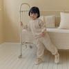Unisex Korean-Style Casual Sports Set: Loose-Fit Long Sleeve & Pants with Pockets for Kids