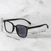 2PCS Pochromic 2 in 1 Sunglasses Anti radiation Blue Light eyeglasses square frame computer glasses for women