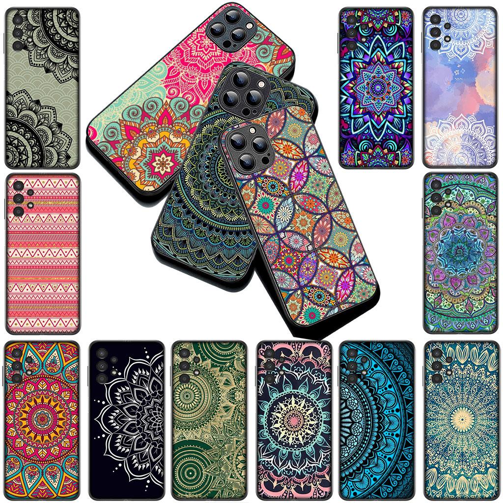 Cover for Motorola Moto G86 G57 E14 E15 G14 G34 G35 G84 G24 A54 G15 Power E22 Case Floral Paisley Mandala flower Wood Texture