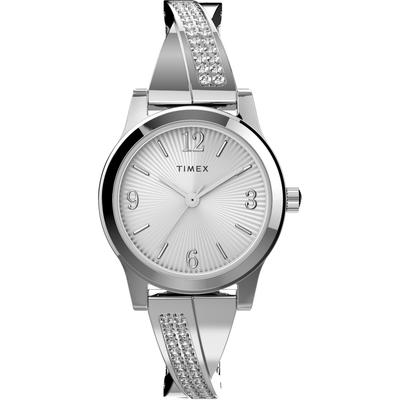 TIMEX Main Street Quartz 3 ATM Water Mineral Silver Unisex Watch, Movement, Resistant, Glass, Dial, TW2V69600, [Authentic]