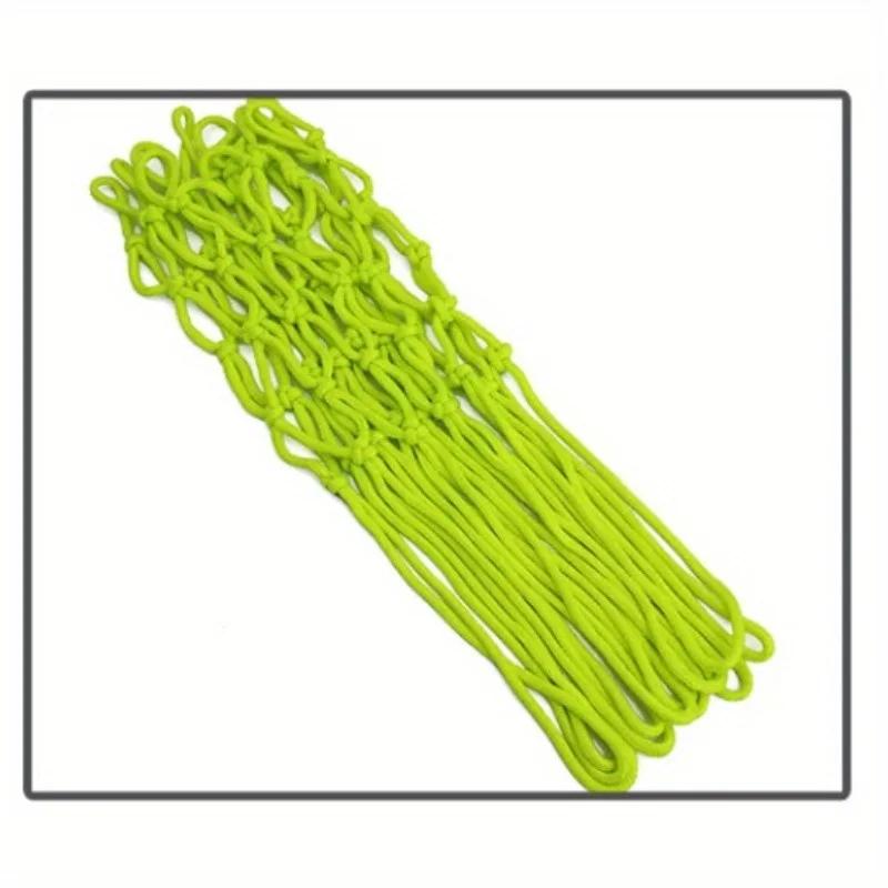 50Cm Standard Luminous Basketball Net Green Fluorescent Basketball Net Self Luminous Children'S Basketball Frame Net 1Pc