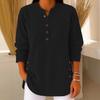 2025 Autumn-Winter Women's V-Neck Corduroy Button-Up Long Sleeve Casual Top