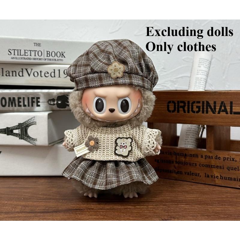 Suit for 17cm Doll Clothes, Labubu Doll Clothes, Costumes for Labubu Dolls, Labubu Outfit,  Excluding Dolls