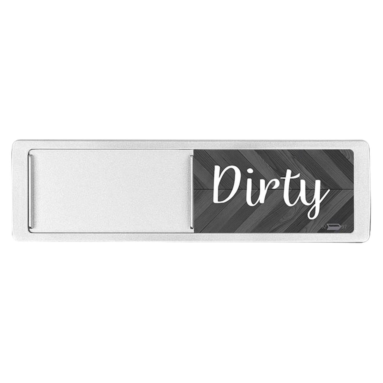 

Dishwasher Clean Dirty Sign Cleanliness Tips Portable Dishwasher Magnet Indicator for Kitchen Organization Washing Machine серебряный