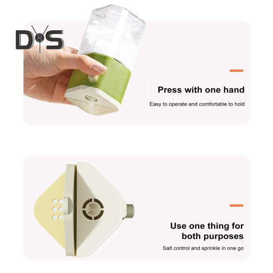 Sypátko na sůl a koření 0,5g Přesný dávkovač s designem odolným proti vlhkosti 200ml Skleněná kuchyňská kořenka bez BPA pro kempování BBQ