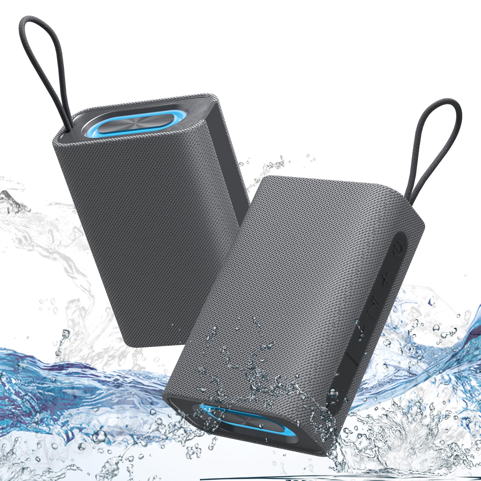 

Портативный компактный беспроводной Bluetooth-динамик COOPERS с водонепроницаемым USB-брелоком, степень защиты IPX5 от пыли и влаги, может использоваться в соединении TWS