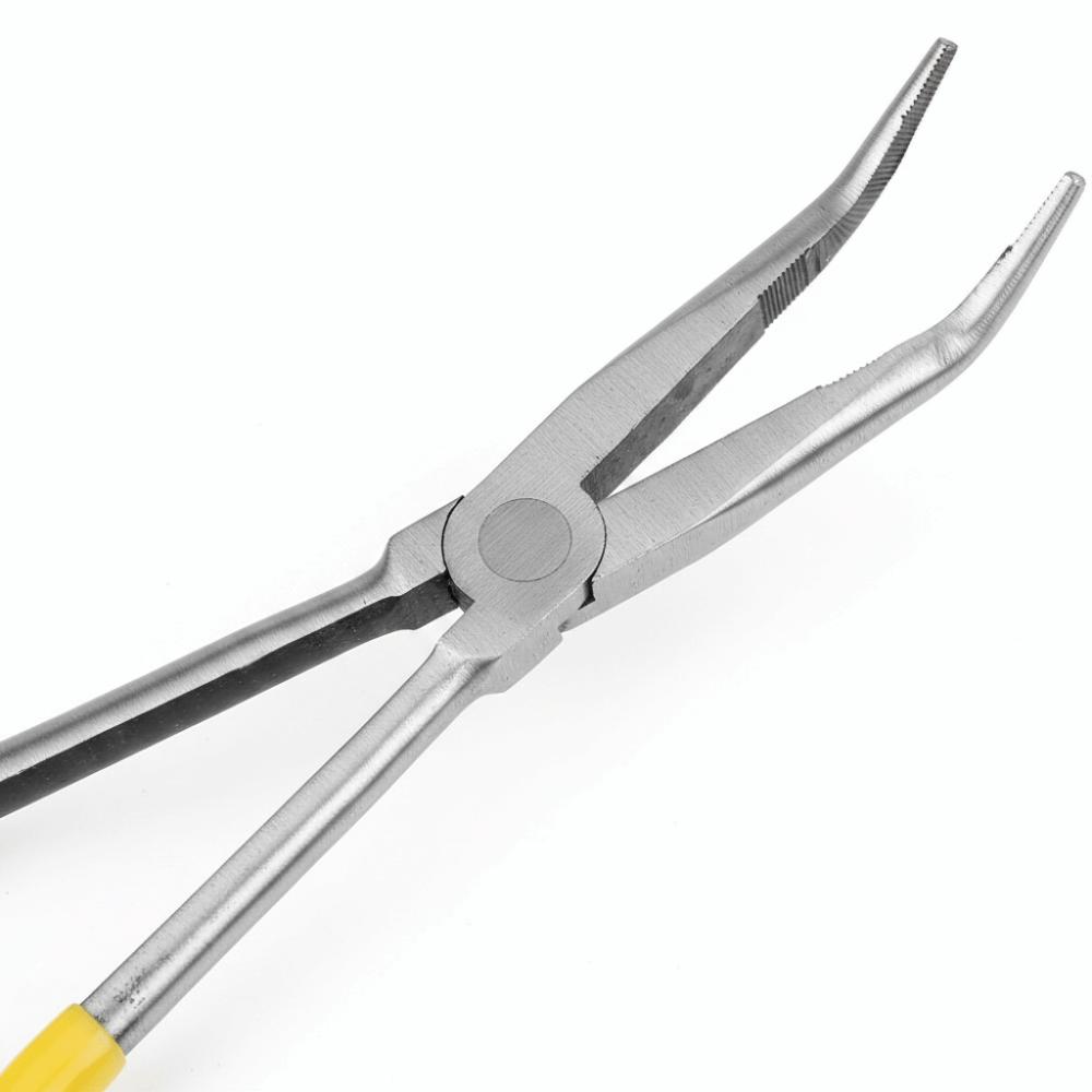 45 Degree Bend Long Reach Pliers Extra Long Long Nose Pliers Needle Nose Pliers  Vehicle Repairing