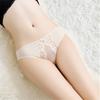 Dámská tanga spodního prádla sexy krajkový květ s rozkrokem G-string s nízkým pasem