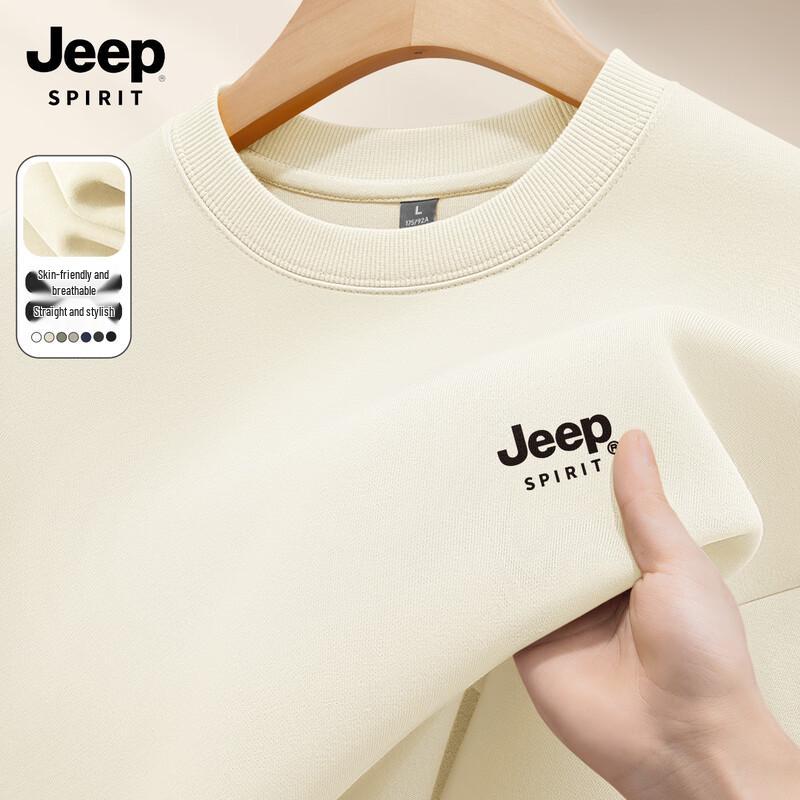 JEEP SPIRIT Men's 2025 Heavyweight Crewneck Sweatshirt