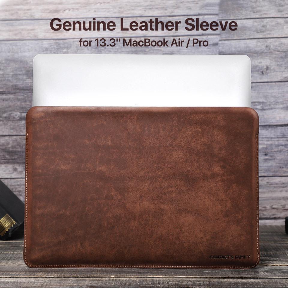 New MacBook Air 13.6" Genuine Leather Protective Sleeve