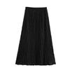 Kaslead New Arrival Women's Fashion Style Pleated Comfortable Long Sleeve Shirt Skirt 4387291 4387290