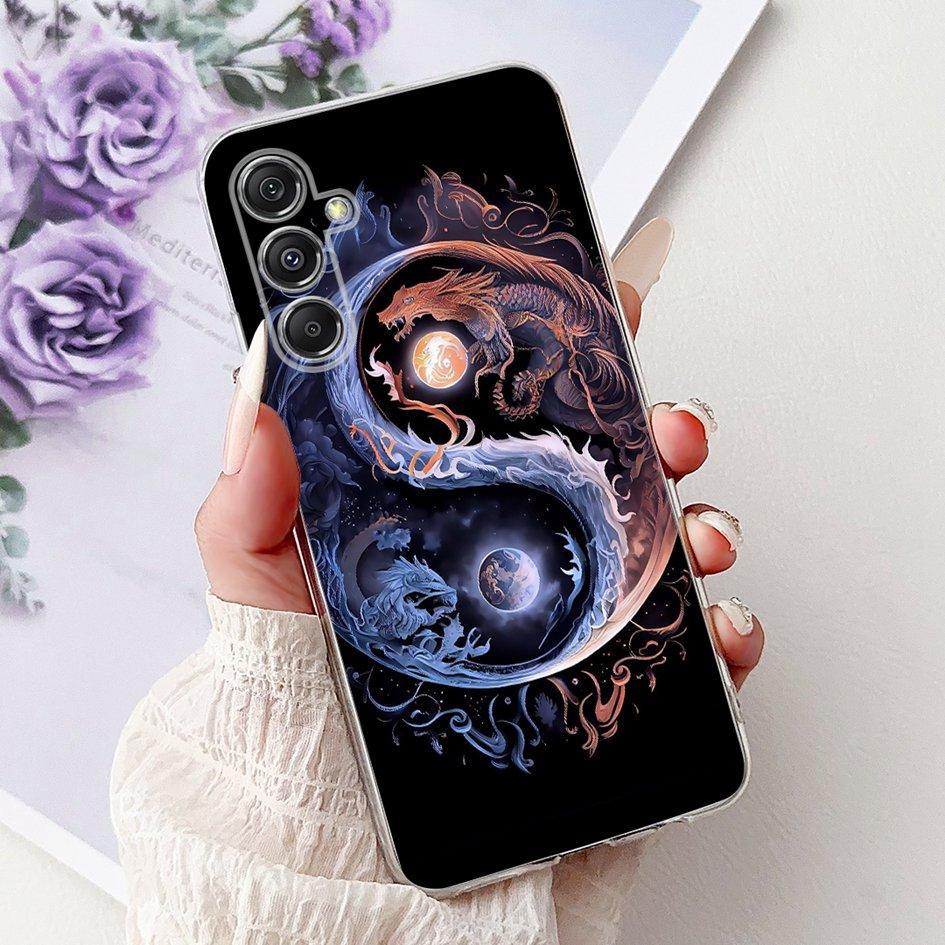 For Samsung Galaxy M34 M54 5G Case Luxury Painted Soft Slim Silicone TPU Back Cover on Samsung M14 SM-M145F M 14 GalaxyM14 Funda