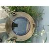 Canal Boat Porthole Door Window Mirror - 12" Round Antique Brown/Nickle Glass Porthole for Wall Home Decor