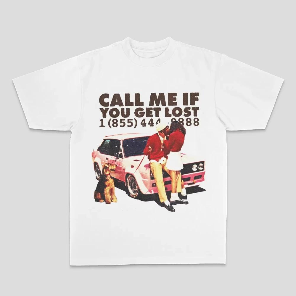 Summer Tyler The Cleator Herren Damen T-Shirt Creator Tyler Rap Hiphop American Street Print Direktsprüh Baumwoll Kurzarm T-Shirt