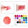 Needle Felting Kit 25 Colors Wool Fluffy Soft Eco Friendly Easy Operation Felting Kit for Craft DIY