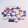 Double Shot PBT Keycaps 124 Keys Purple Dreamland Custom Keycap Set Dye Sub Backlight Key Caps For MX Switch