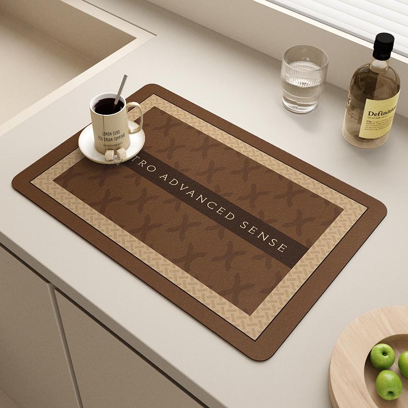 Coffee Machine Drain Pad, Kitchen Countertop Pad, Sink Sink Sink, Quick Drying, Waterproof Diatomaceous Earth
