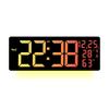 New digital alarm clock LED fantasy wall clock living room wall clock display multi-function alarm clock 6669RGB color change