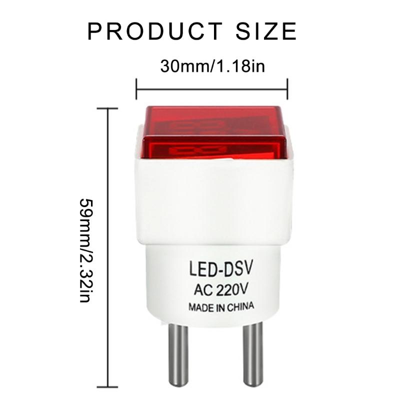 LED Display  220V/230V Voltage Meter Square Tester Digital Voltage Meter for Accurate Voltage Monitoring 50 To 500V