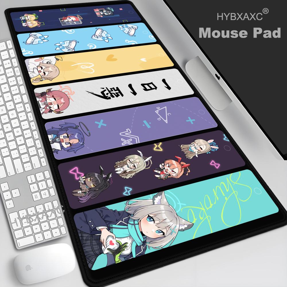 Mouse Pad NonSlip Rubber Edge locking mousepads Game play mats Game Blue Archive Cute Takanashi Hoshino for notebook PCcomputer