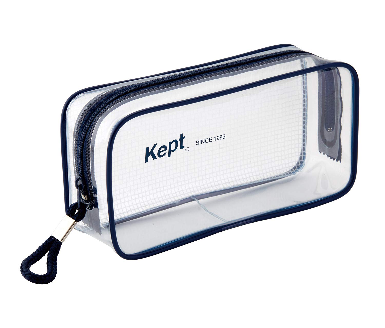 

Reimei Fujii Pen Case Pencil Case Kept Clear Pen Pouch Navy KPF902K