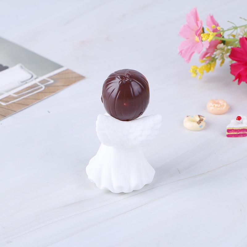 2Pcs Angels Figurines Miniature Well Sculpture Ornament Decoration For Cake