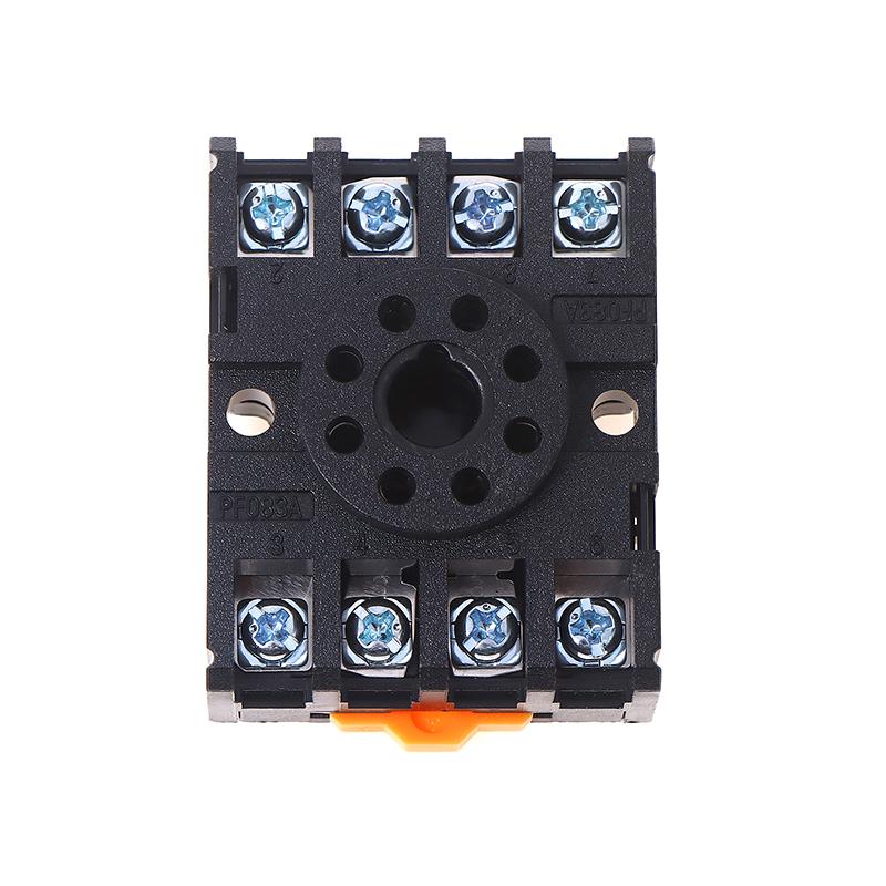 1/5Pcs Pf083A Power Relay Base Socket 8 Pins Relay Socket For Mk2P Ah3 Asy Dh48S Rail Mounting