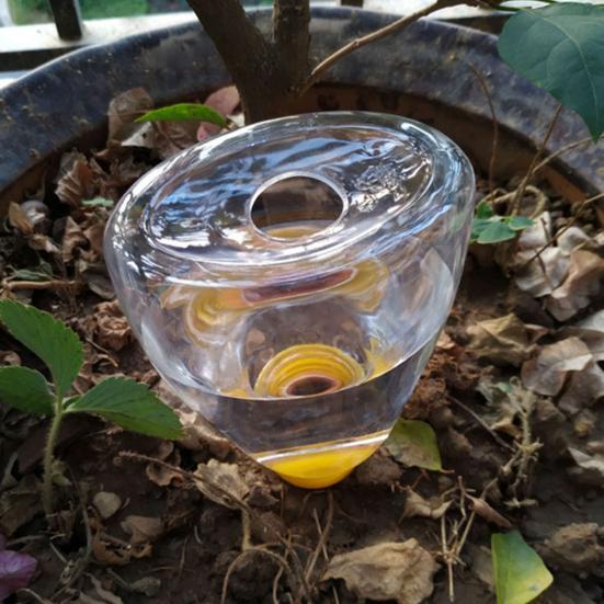 Automatic Watering Bulb Self-watering Terracotta Spike with Clear Bottle Drip Irrigation Tool Flower Watering Device for Houseplants Outdoor Plants