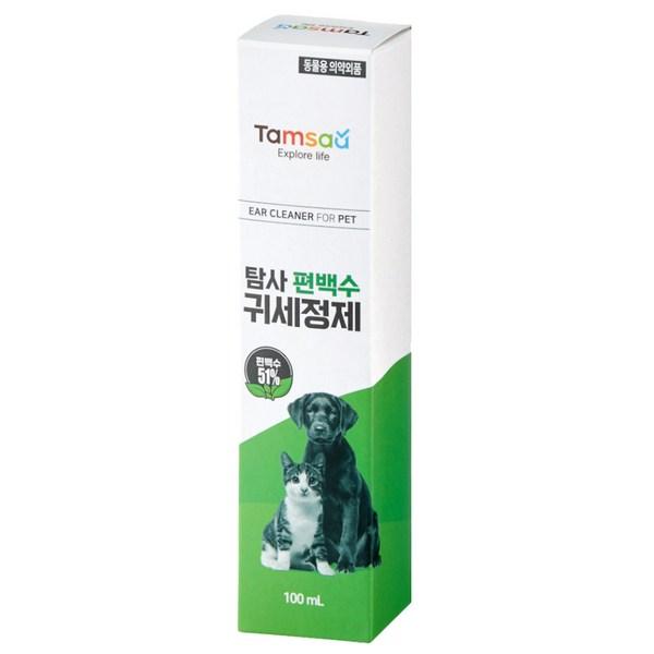 Exploration Mild Cypress Water Pet Ear Cleanser 100ml, Korean pet shampoo