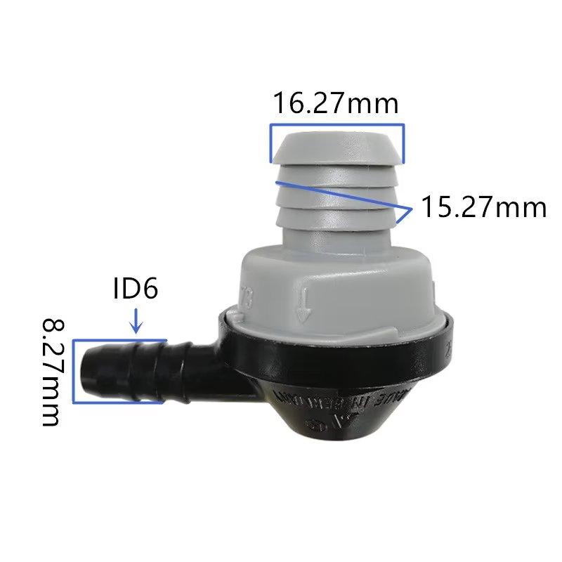 ID6 ID8 ID12 elbow 90 degree one-way valve L type non-return valve one way valve air pump vacuum check valve for car original1pc