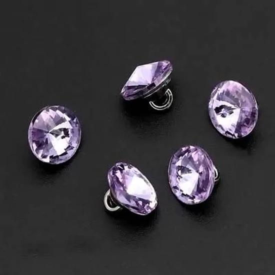 12 Stück/Los 10mm Schwarzer Knopf Roter Diamant Kleiner Knopf Damenmode Exquisite Hemd Rock Dekorative Knöpfe