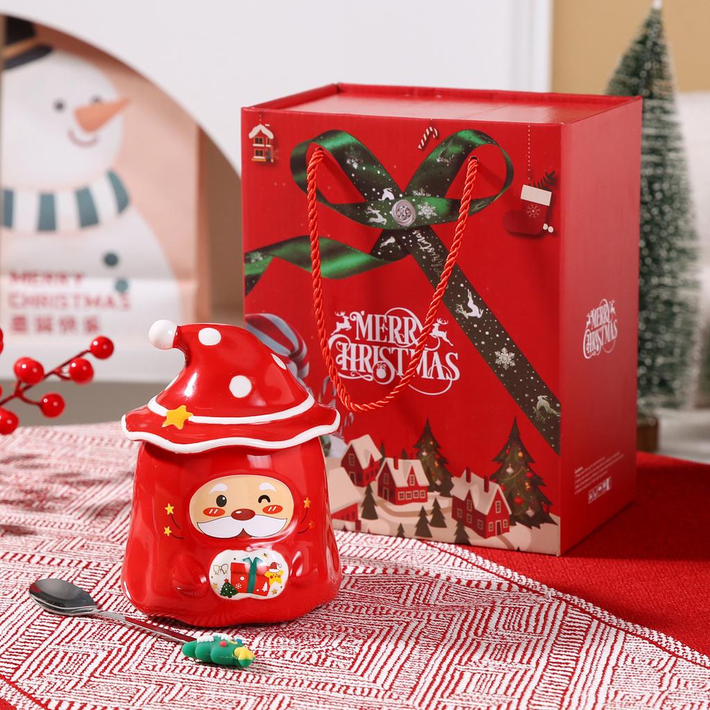 Creative Christmas Gift Gift Ceramic Cup Santa Mug Souvenir Gift Water Cup Couple Cup