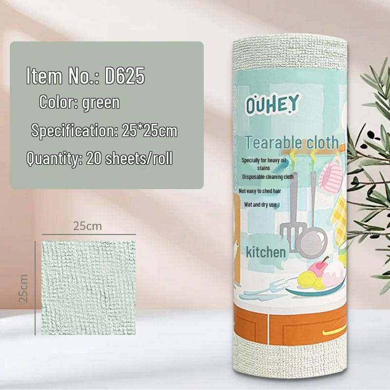 Thick Tearable Kitchen Towels - Absorbent & Easy-to-Clean Dishwashing Wipes